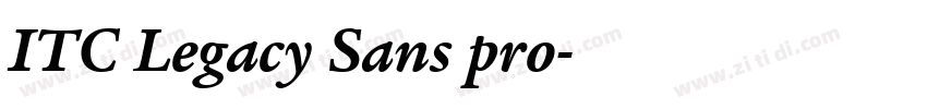 ITC Legacy Sans pro字体转换